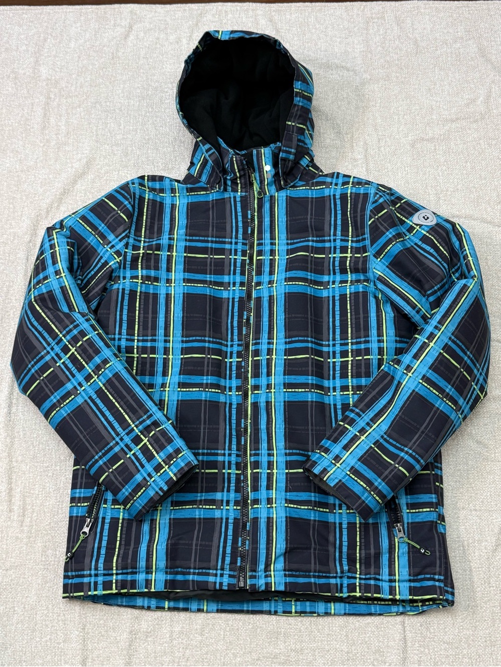 Killtec Level 3 Plaid Ski Snow Jacket Youth XL Waterproof Tech Core